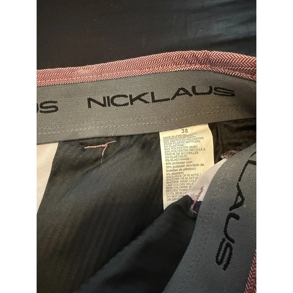 JACK NICKLAUS ROSE COLOR TWILL BERMUDA GOLF SHORTS SIZE 38 - Picture 2 of 4